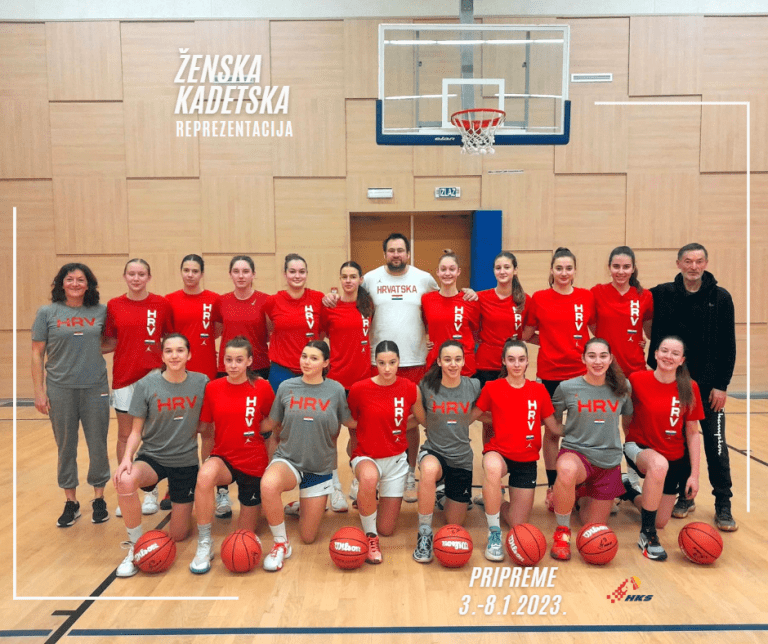 Ženska kadetska reprezentacija na okupljanju u Vodicama
