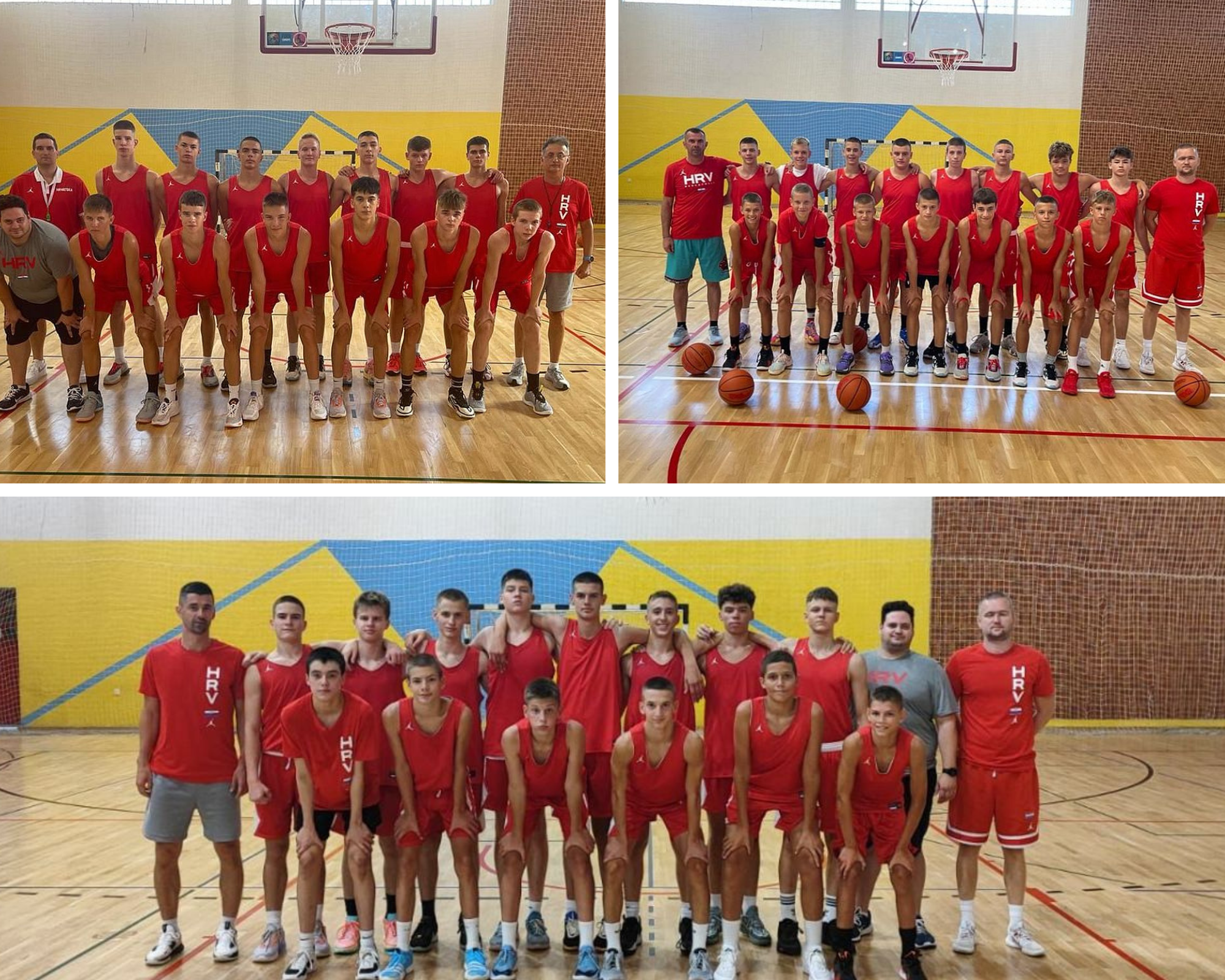 U13, U14 i U15 reprezentacije na pripremama u Daruvaru