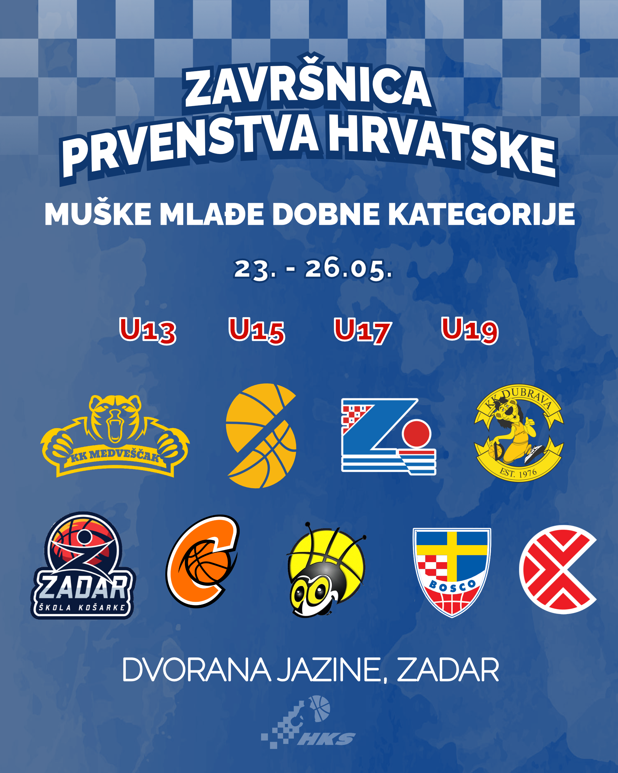 PH mlađih kategorija: Danas kreće završnica u Zadru!