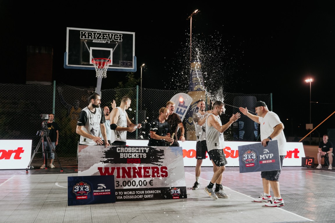 SuperSport 3×3 PH: Zagreb Nitui novi prvaci Hrvatske u 3×3 košarci, publika uživala u spektaklu Crosscity Buckets 2025