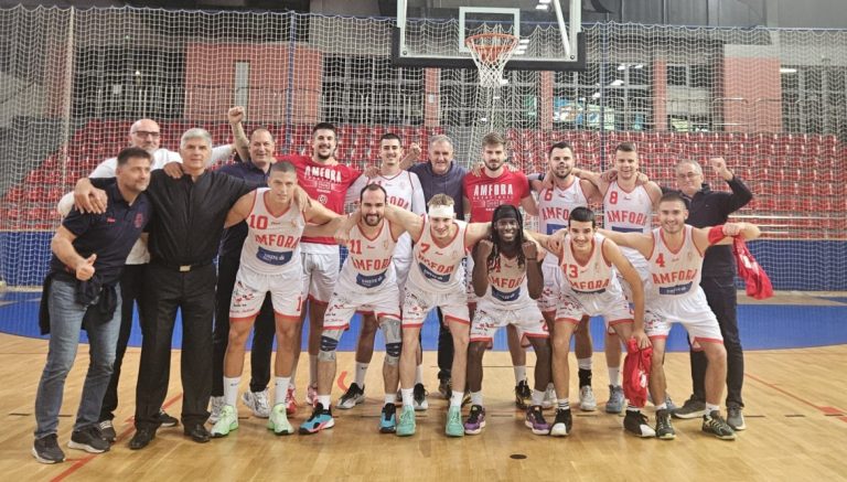 Prva muška liga (3. kolo): Amfora do prve pobjede nakon velike borbe protiv Gorice