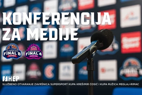 Najavljene završnice SuperSport Kupa Krešimir Ćosić i Kupa Ružica Meglaj-Rimac na konferenciji za medije